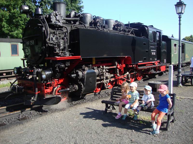 By steam train? This is a guarantee of fun not only for children!