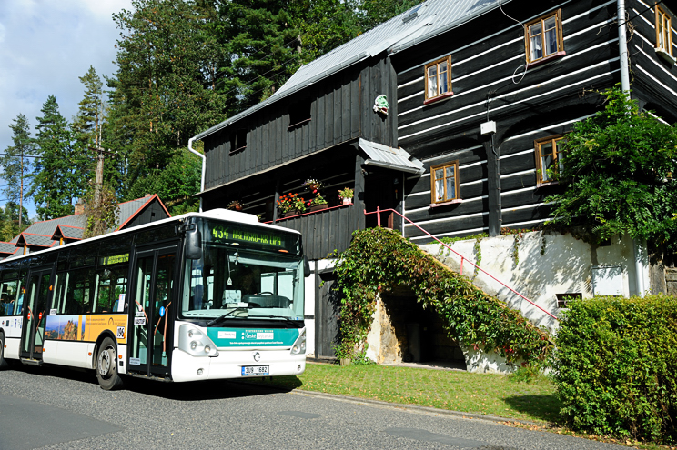 Jízdní řád pro turistický autobus 434 v Českém Švýcarsku