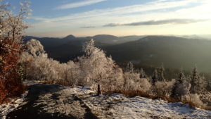 Jedlova hill on snowshoes